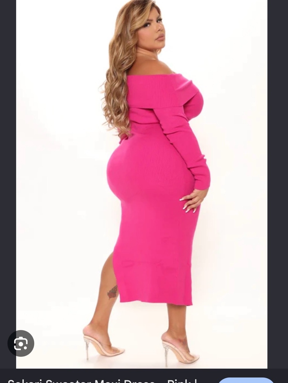 Fashion Nova Curve Sakari Sweater Maxi Dress